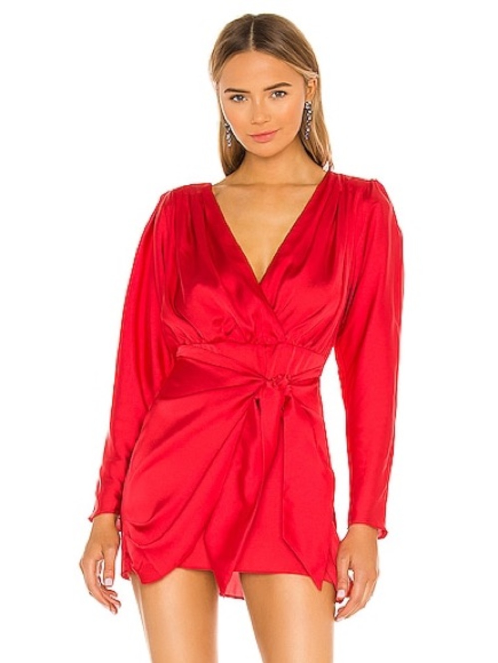 L’academie Dore Mini Dress in Red - Size XS